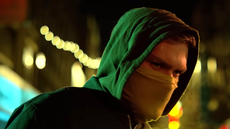 Danny Rand covering his face in Iron Fist