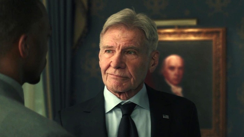 Thaddeus Ross smirking at Sam Wilson in Captain America: Brave New World