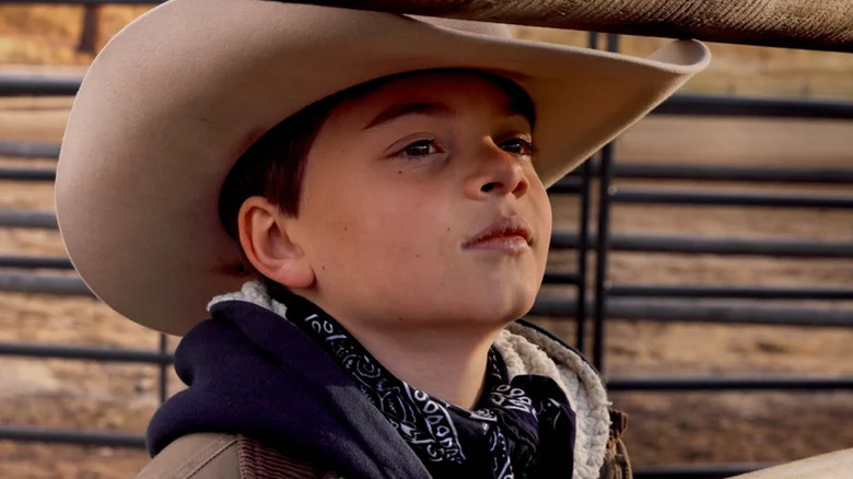 Tate Dutton in a cowboy hat on Yellowstone (2018-2024)