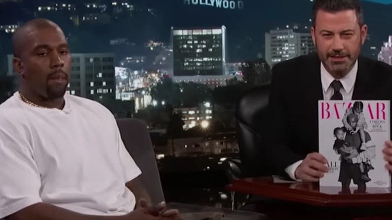 Kanye West with Jimmy Kimmel on Jimmy Kimmel Live!