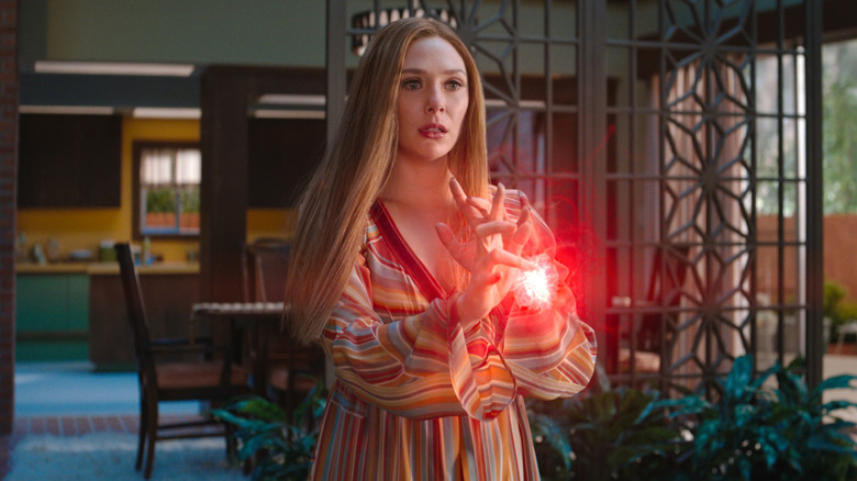 Wanda using her powers in "WandaVision."