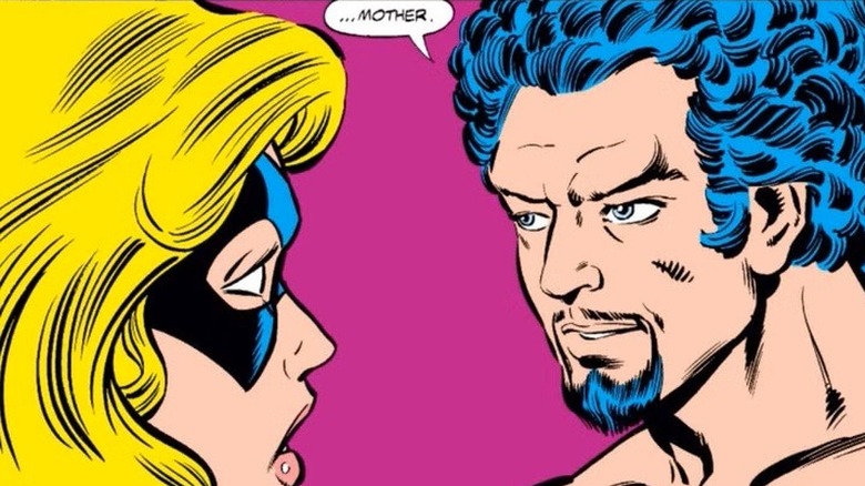 Marcus calls Captain Marvel "Mother"