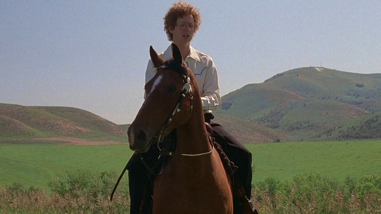 Napoleon riding a horse in "Napoleon Dynamite"