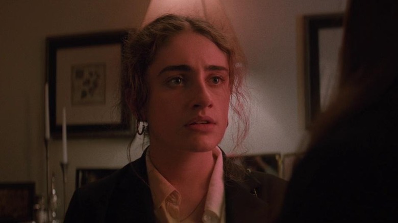 Danielle basked in red light in "Shiva Baby"