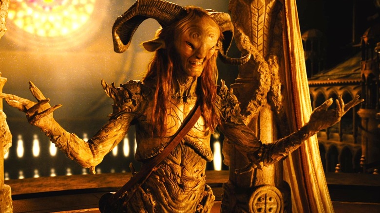 Faun smiling in Pan's Labyrinth