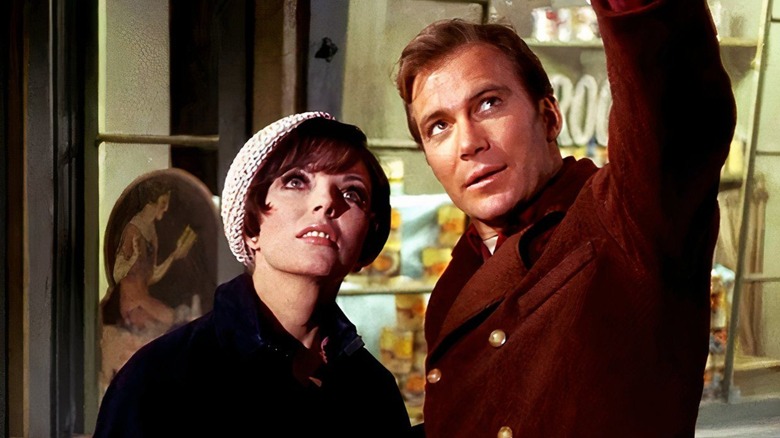 Kirk points out a star to Edith Keeler in "The City on the Edge of Forever"