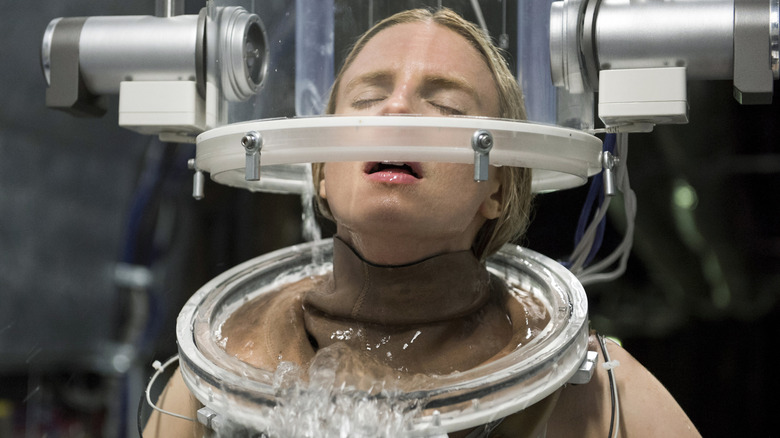 Prairie being experimented on in a tube filled with water in "The OA" (2016)