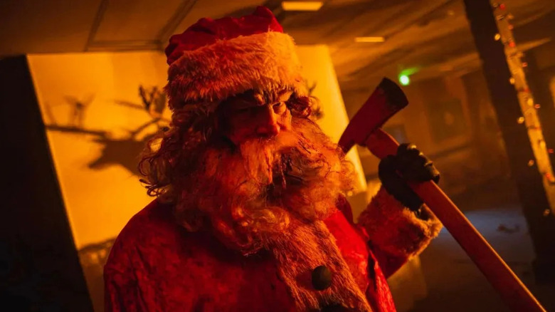 AI Santa holds an axe in Christmas Bloody Christmas