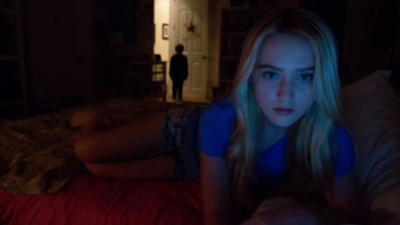 Alex Nelson getting stalked in "Paranormal Activity 4"