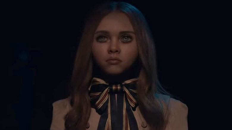 M3GAN walking out of the shadows in "M3GAN" (2023)