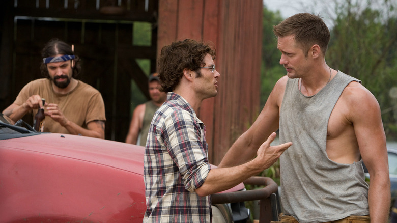 David Sumner talks to Charlie Venner in "Straw Dogs" (2011)