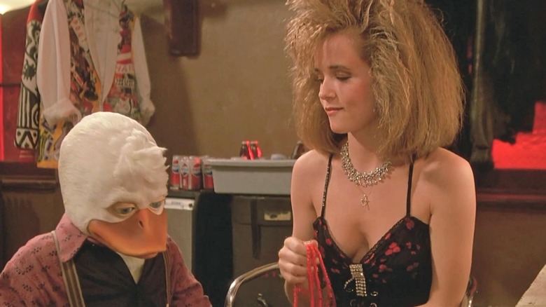 Beverly smirking at Howard in Howard the Duck (1986)