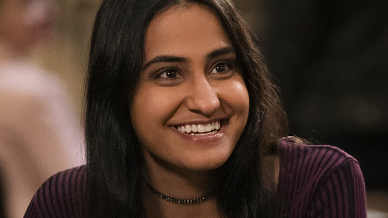 Amrit Kaur smiling eagerly