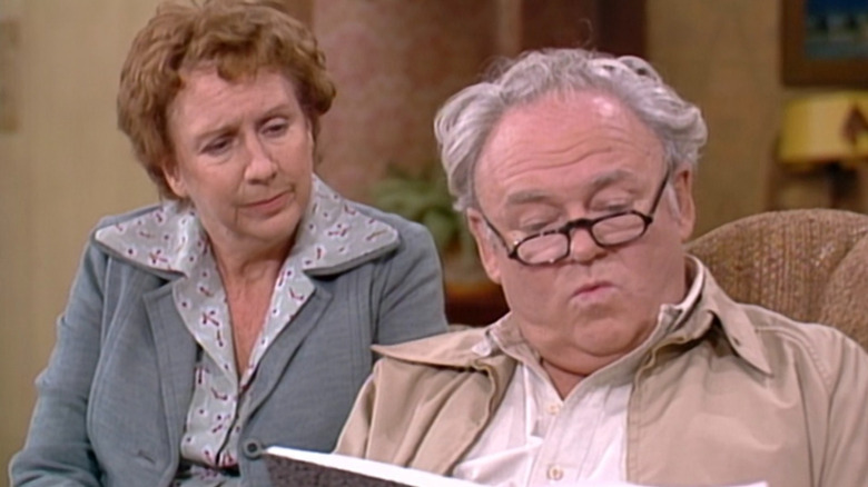 Archie and Edith reading on "All in the Family"