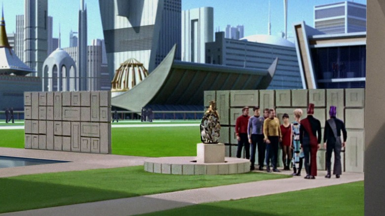 The Enterprise away team on Star Trek: The Original Series
