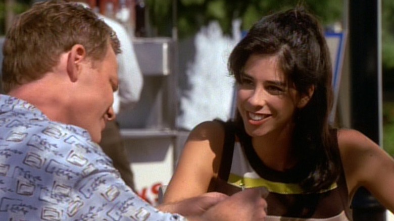 Tom Paris talks with Rain Robinson in Star Trek Voyager (1995 - 2001)