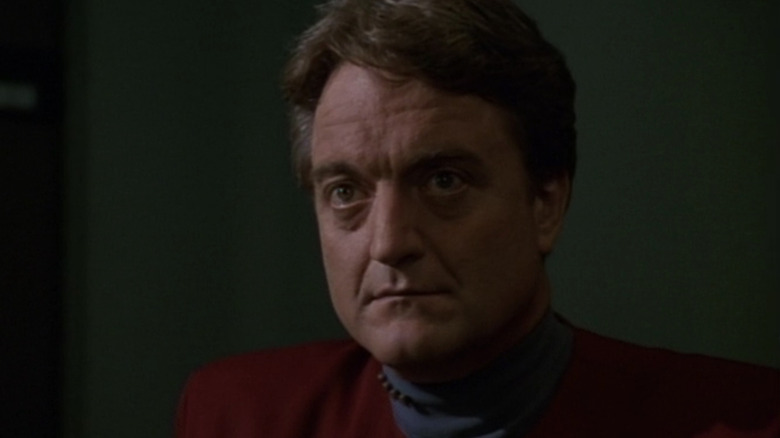 Quinn stares intensely in Star Trek: Voyager