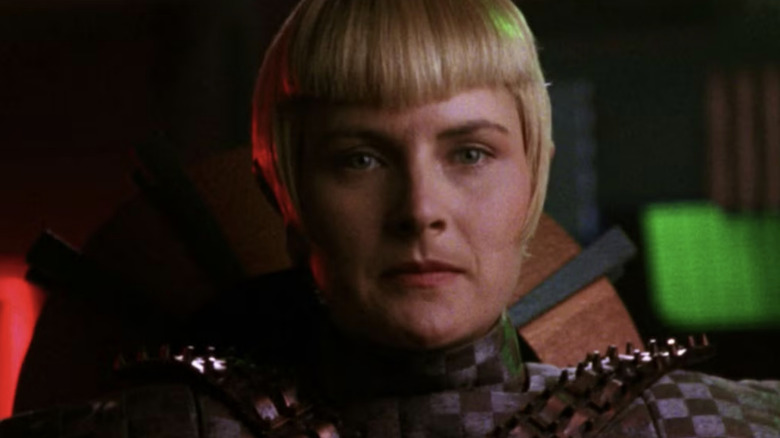 Sela appears on the viewscreen in "Star Trek: The Next Generation" (1987-1994)