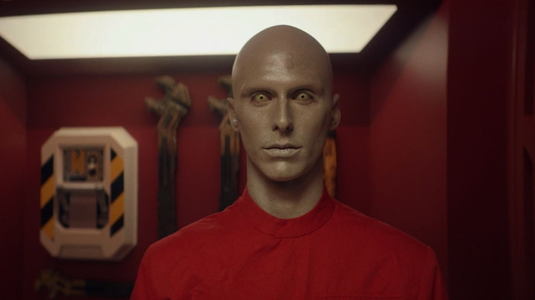 A synth android looks forward in Star Trek: Picard