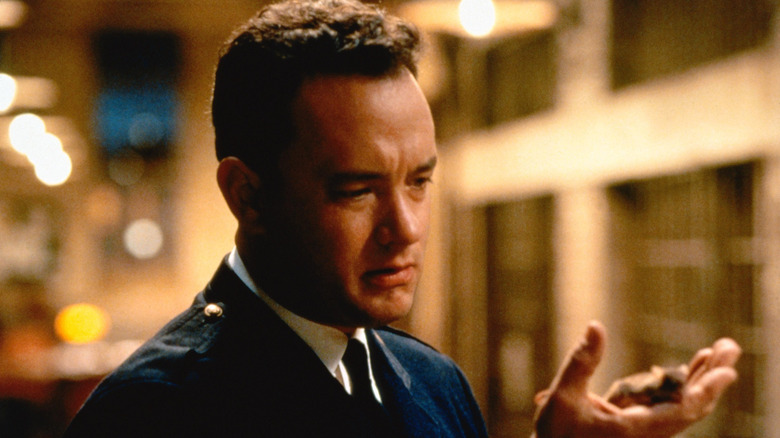 Paul holds Mr. Jingles in "The Green Mile"