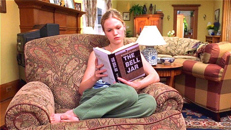 Kat Stratford reading The Bell Jar
