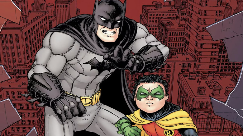 Batman and Robin ready to fight
