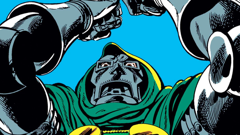 Doctor Doom ranting in a Marvel Comics panel