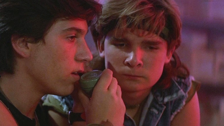 Corey Feldman and Jamison Newlander on the phone