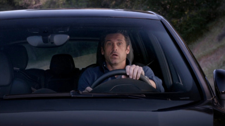 McDreamy driving car looking startled (2019)
