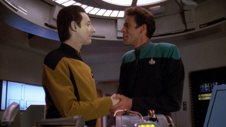 Bashir meets Data in Star Trek: The Next Generation