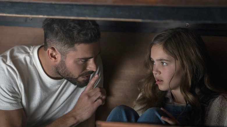 Andy trying to shush Charlie in Firestarter (2022)