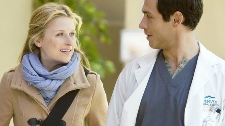 Emily Owens talking to a co-worker in Emily Owens, M.D. (2012)