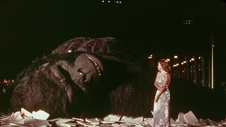 King Kong taking a permanent snooze in King Kong (1976)