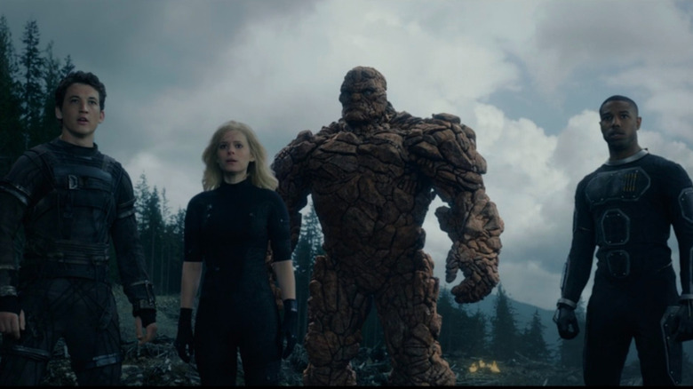 The Fantastic Four standing at the end of the movie