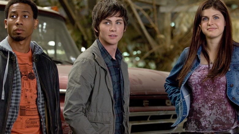 Grover, Percy Jackson, and Annabeth ready for adventure in  Percy Jackson & the Olympians: The Lightning Thief (2010)