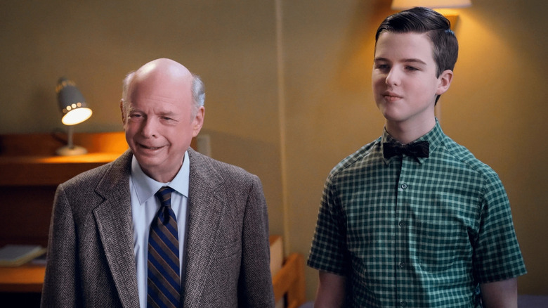 Sheldon and Dr. Sturgis in Young Sheldon