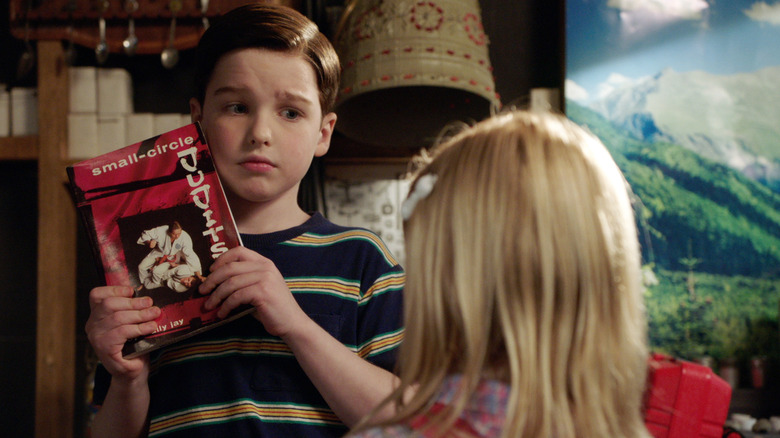 Sheldon confronts Bobbi Sparks in Young Sheldon