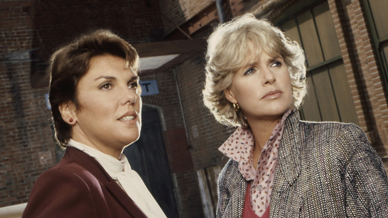 Mary Beth Lacey and Christine Cagney on the case in "Cagney and Lacey" (1982-1988)