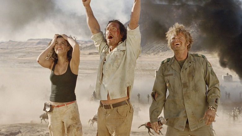 Eva, Dirk, and Al spot potential rescuers in Sahara (2005)