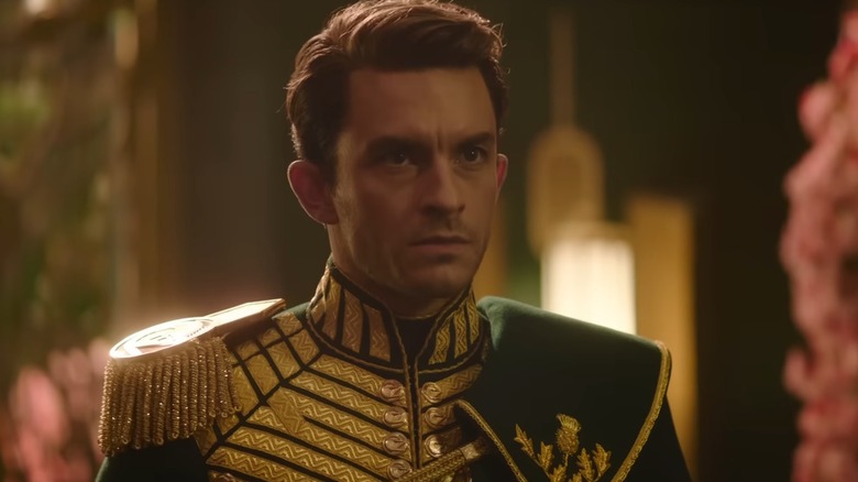 Fiyero wearing Emerald City garb in "Wicked: For Good" (2025)