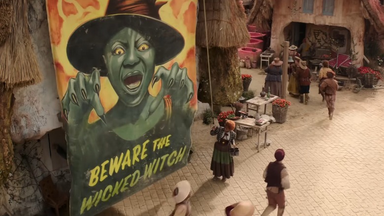 A "Beware the Wicked Witch" poster is unveiled in "Wicked: For Good" (2025)