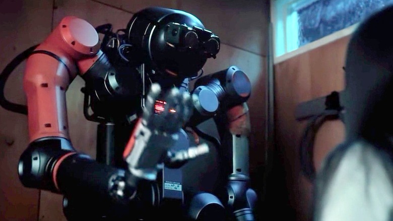 M3GAN's Bruce the robot turning on
