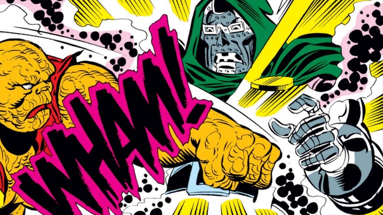 Ms. Marvel punching Doctor Doom
