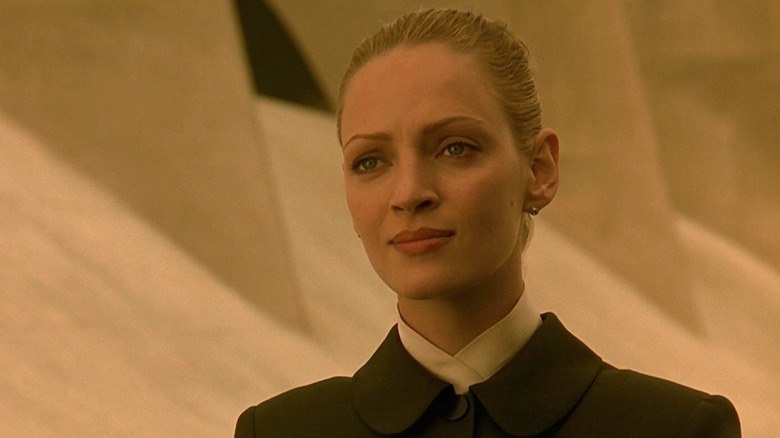 Irene Cassini staring in Gattaca