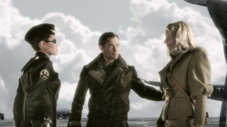 Sky Captain Comforts Girlfriend