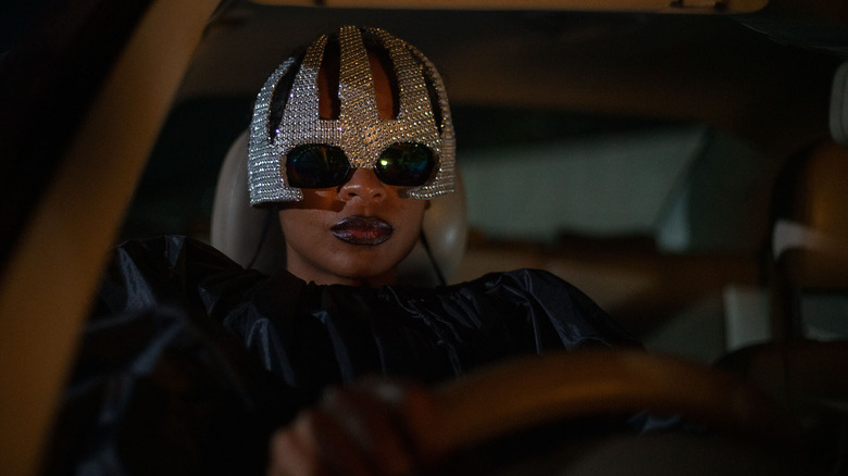 Shula returning from a costume party in "On Becoming a Guinea Fowl" (2025)