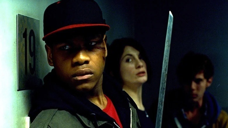 Moses holding a sword in Attack the Block (2011)