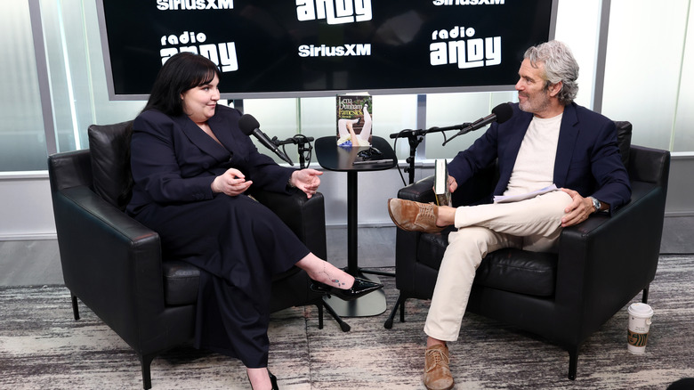 Lena Dunham and Andy Cohen discussing Famesick