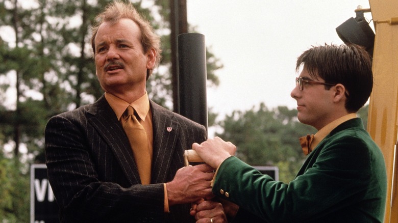 Max Fischer and Herman Blume at a ground-breaking ceremony in "Rushmore" (1998)