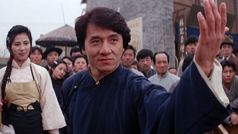 Wong beckons a challenger in "Drunken Master II" (1994)